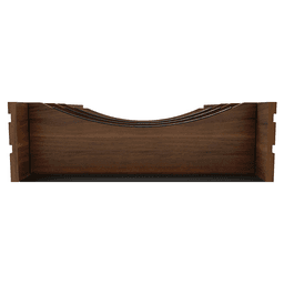 30" 4WDIVCC Deep Drawer Divider Insert, Dark Brown Alt 3 - Image
