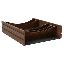 30" 4WDIVCC Deep Drawer Divider Insert, Dark Brown Alt 7 - Image