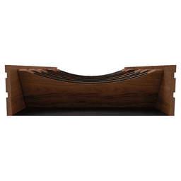 36" 4WDIVCC Deep Drawer Divider Insert, Dark Brown Alt 1 - Image