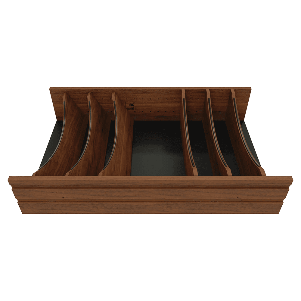 36" 4WDIVCC Deep Drawer Divider Insert, Dark Brown Alt 7 - Image