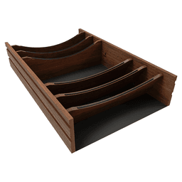 36" 4WDIVCC Deep Drawer Divider Insert, Dark Brown Main - Image