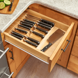 18-1/2" Double Knife Block Insert for Drawer, Maple - Alt Image 5