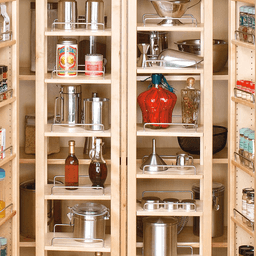 45" High 5 Tray Swing Out Single Pantry Door Unit with Hardware - Alt Image 1