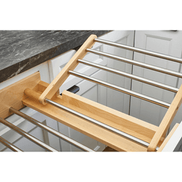 27" 4WDR Wood Drying Rack Drawer with BLUM Soft-Close Slides, Clear Alt 2 - Image