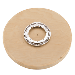 32" Full-Circle 1 Tray Wood Lazy Susan with Swivel Bearing - Alt Image 1