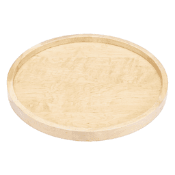 18" Full-Circle 1 Tray Wood Lazy Susan with Swivel Bearing - Main Image