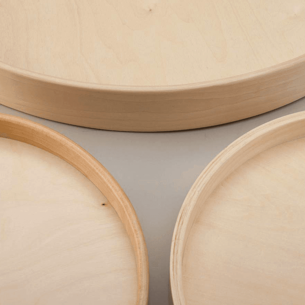 18" Full-Circle Wood Lazy Susan Tray, Undrilled, No Hardware - Alt Image 1