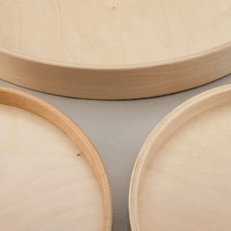 18" Full-Circle Wood Lazy Susan Tray, Undrilled, No Hardware - Alt Image 1