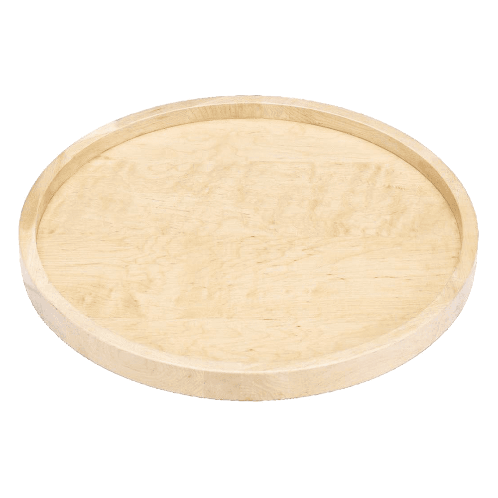 20" Full-Circle Wood Lazy Susan Tray, Undrilled, No Hardware - Main Image