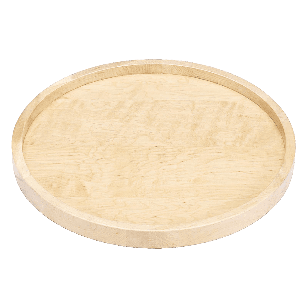 32" Full-Circle 1 Tray Wood Lazy Susan with Swivel Bearing - Main Image