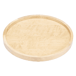 32" Full-Circle 1 Tray Wood Lazy Susan with Swivel Bearing - Main Image