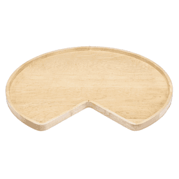28" Kidney 1 Tray Lazy Susan with Bearing and Stop - Main Image