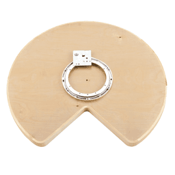 28" Kidney 1 Tray Wood Lazy Susan, 1-5/8" Height - Alt Image 2