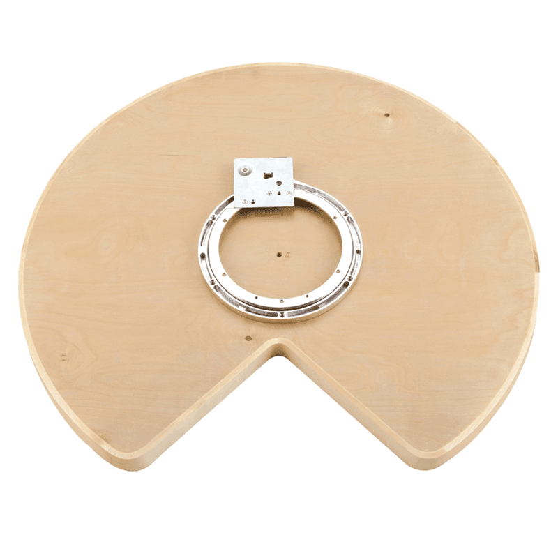 4WLS 28" Kidney 1 Tray Lazy Susan, Natural Maple, Bulk (8/Box) - Alt Image 1