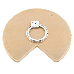 4WLS 28" Kidney 1 Tray Lazy Susan, Natural Maple, Bulk (8/Box) - Alt Image 1