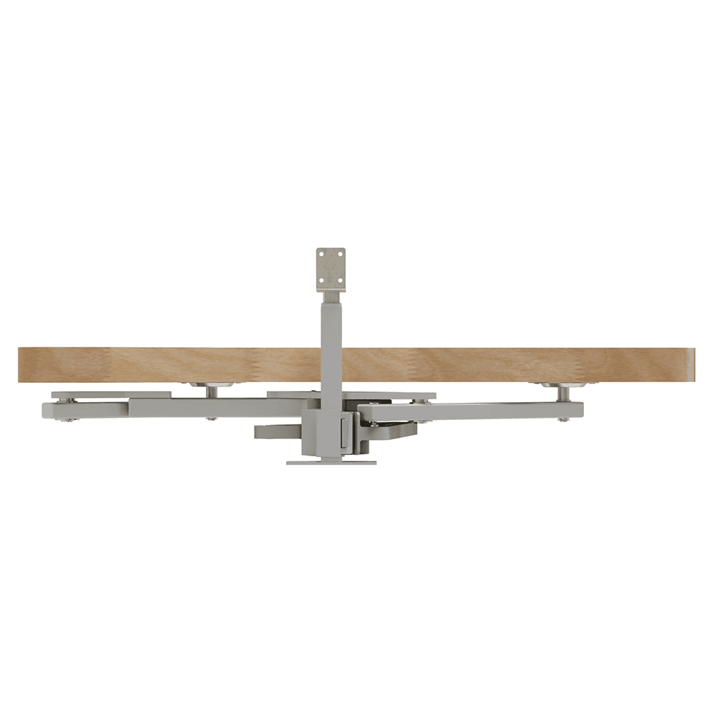 Single-Tier Girasolo Left-Hand Wood Classic Shelves Blind Corner Optimizer with Soft-Close for 12" Corner Cabinet, Light Brown Alt 6 - Image