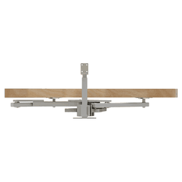 Single-Tier Girasolo Left-Hand Wood Classic Shelves Blind Corner Optimizer with Soft-Close for 12" Corner Cabinet, Light Brown Alt 6 - Image