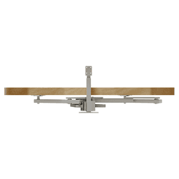 Single-Tier Girasolo Right-Hand Wood Classic Shelves Blind Corner Optimizer with Soft-Close for 18" Corner Cabinet, Light Brown Alt 6 - Image
