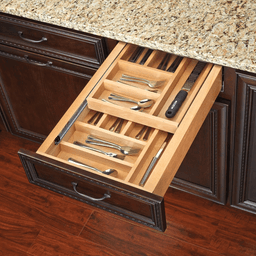 17-1/2" Tiered Cutlery Drawer for Base Cabinets, Maple - Alt Image 2