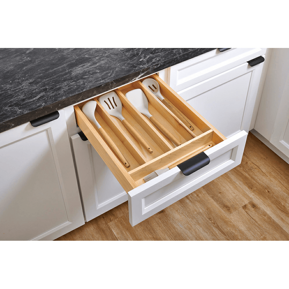 19-1/4" 4WUT Right Fit Utility Drawer Insert, Light Brown Alt 2 - Image