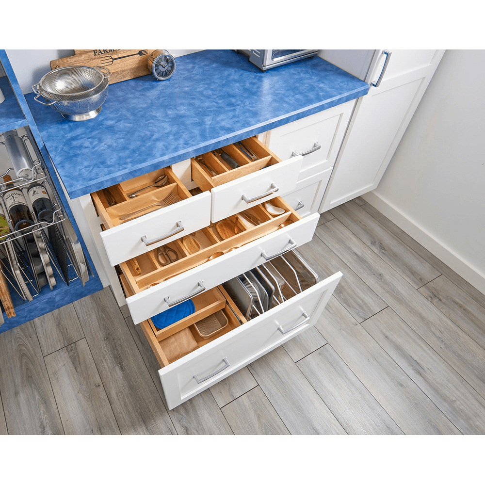 13-7/32" 4WUT Right Fit Utility Drawer Insert, Light Brown (78 Pallet) Alt 3 - Image