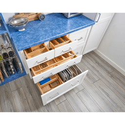 13-7/32" 4WUT Right Fit Utility Drawer Insert, Light Brown (78 Pallet) Alt 3 - Image