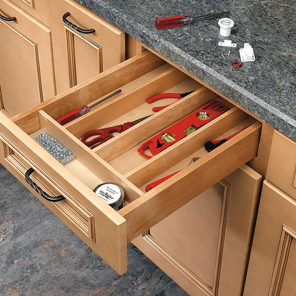 24" Trimmable Utility Tray Insert, Wood - Alt Image 1