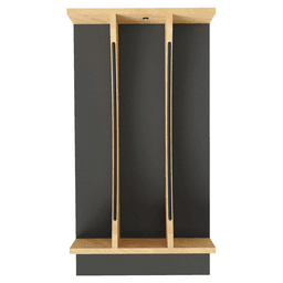 10-1/4" Craftsman Utensil Drawer Insert with Black Accent, Light Brown Alt 2 - Image