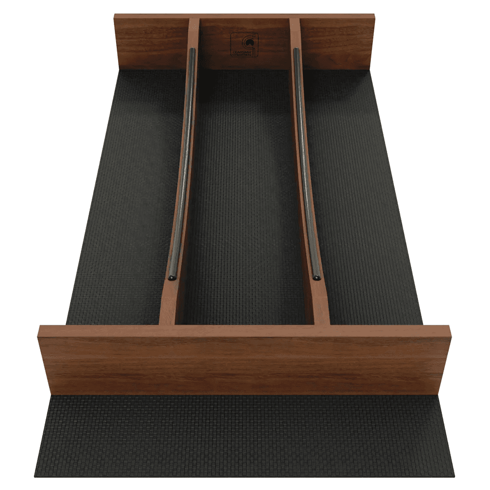 15" 4WUTCC Craftsman Utensil Drawer Insert with Black Accent, Dark Brown Alt 2 - Image
