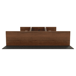 15" 4WUTCC Craftsman Utensil Drawer Insert with Black Accent, Dark Brown Alt 3 - Image