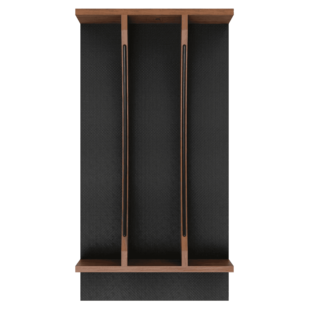 15" 4WUTCC Craftsman Utensil Drawer Insert with Black Accent, Dark Brown Alt 4 - Image