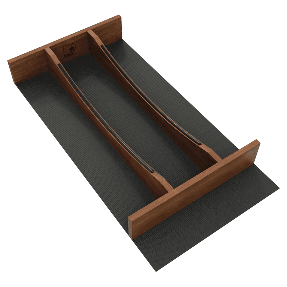 15" 4WUTCC Craftsman Utensil Drawer Insert with Black Accent, Dark Brown Main - Image