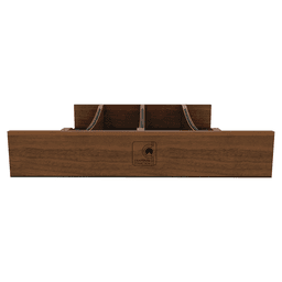 18" 4WUTCC Craftsman Utensil Drawer Insert with Black Accent, Dark Brown Alt 6 - Image