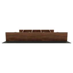 21" 4WUTCC Craftsman Utensil Drawer Insert with Black Accent, Dark Brown Alt 2 - Image