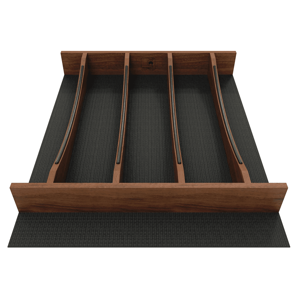 21" 4WUTCC Craftsman Utensil Drawer Insert with Black Accent, Dark Brown Alt 3 - Image