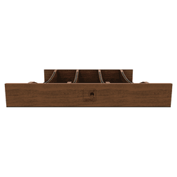 21" 4WUTCC Craftsman Utensil Drawer Insert with Black Accent, Dark Brown Alt 6 - Image