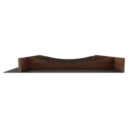 24" 4WUTCC Craftsman Utensil Drawer Insert with Black Accent, Dark Brown Alt 1 - Image