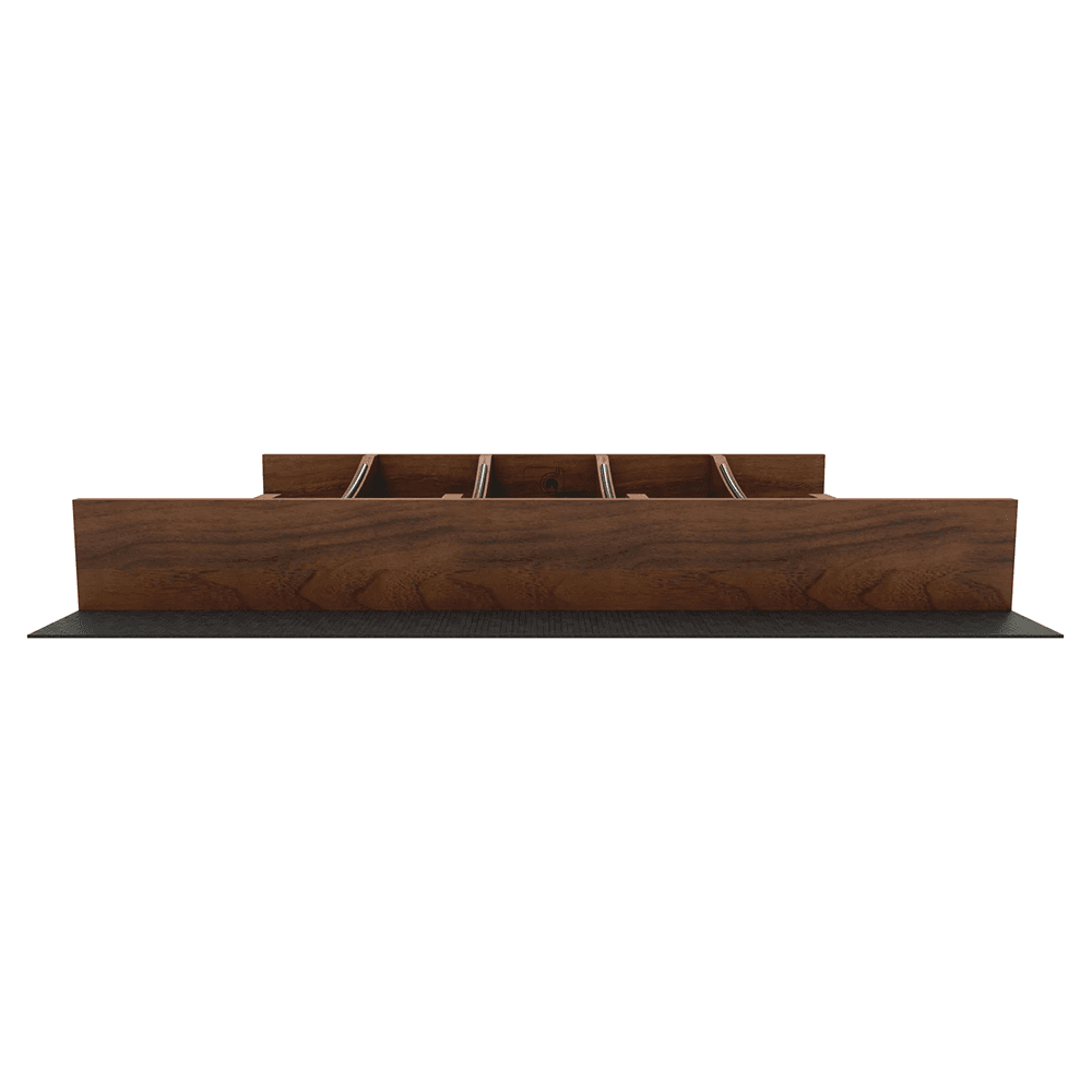 24" 4WUTCC Craftsman Utensil Drawer Insert with Black Accent, Dark Brown Alt 4 - Image
