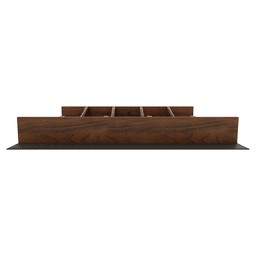 24" 4WUTCC Craftsman Utensil Drawer Insert with Black Accent, Dark Brown Alt 4 - Image