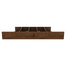 24" 4WUTCC Craftsman Utensil Drawer Insert with Black Accent, Dark Brown Alt 6 - Image