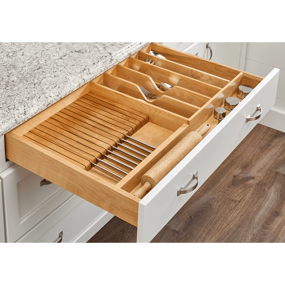 33-1/8" Utility/Knife Tray Insert, Wood - Alt Image 1