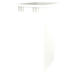 50 QT Replacement Waste Container, White Main - Image