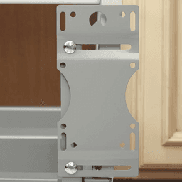 Double 27 QT Bottom-Mount Waste Container Pullout with Rev-A-Motion, Silver - Alt Image 1
