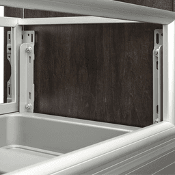 Single 35 QT Bottom-Mount Waste Container Pullout, Rev-A-Motion Soft-Closing, Silver, 12-1/8" Width - Alt Image 1