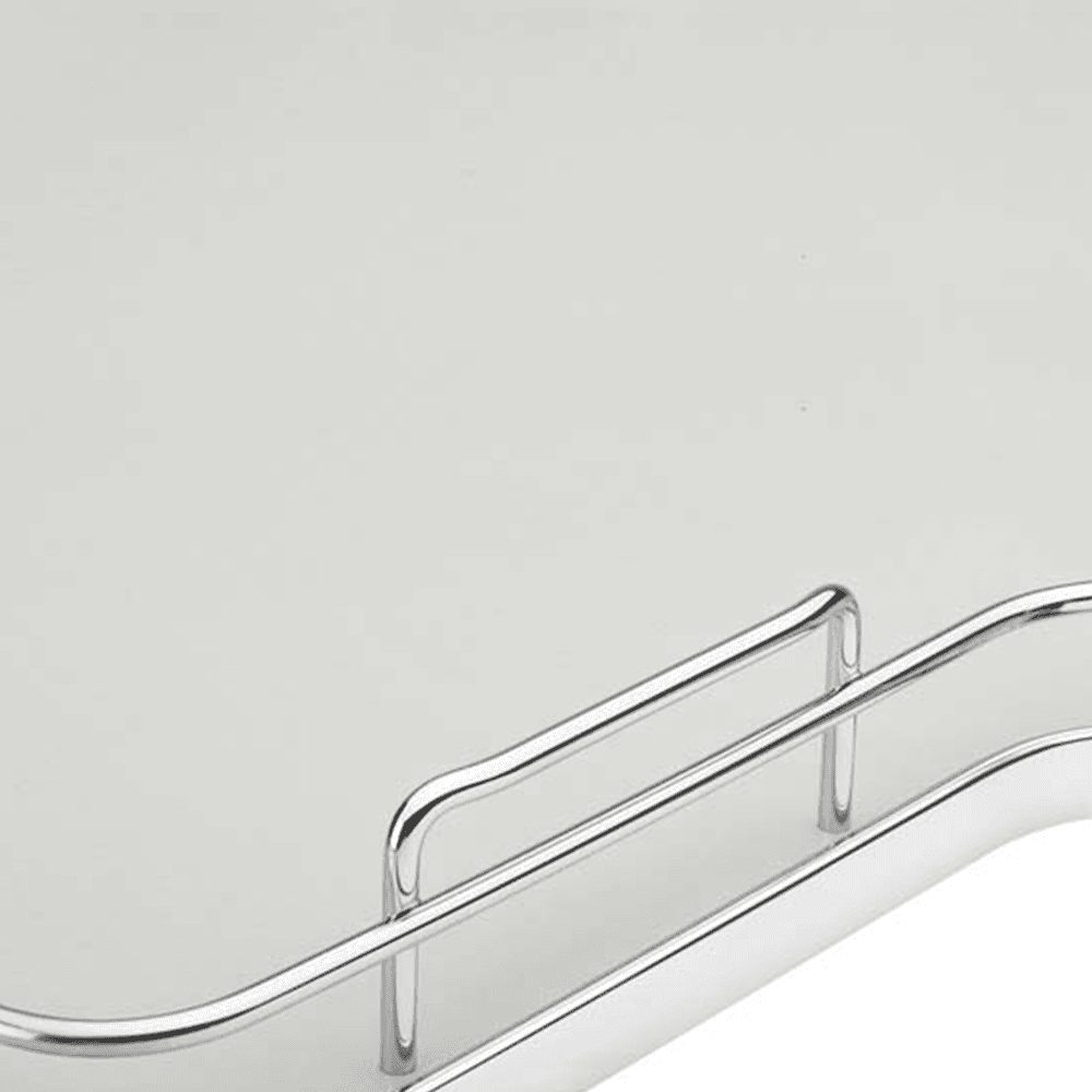 32" Kidney 1 Tray Lazy Susan with Steel Bearing, Gray - Alt Image 1