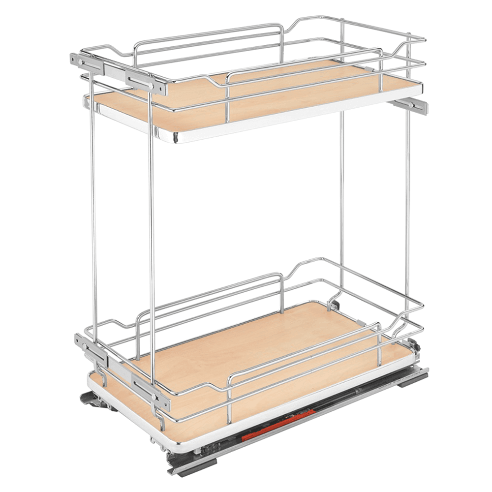 11-3/4" 2-Shelf Pullout Organizer with Soft-Closing, Maple - Main Image