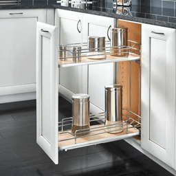 8-3/4" 2-Shelf Pullout Organizer with Soft-Closing, Maple - Alt Image 1