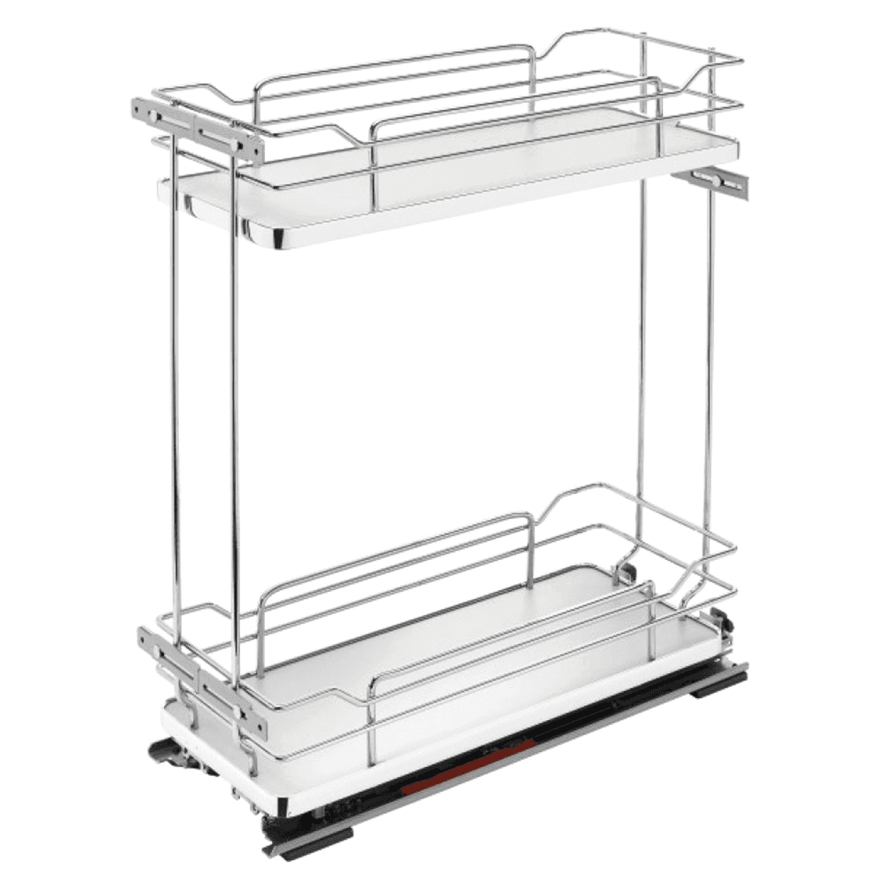 7-1/4" 2-Shelf Pullout Organizer with Soft-Closing, Gray - Main Image