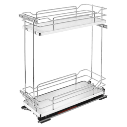 7-1/4" 2-Shelf Pullout Organizer with Soft-Closing, Gray - Main Image