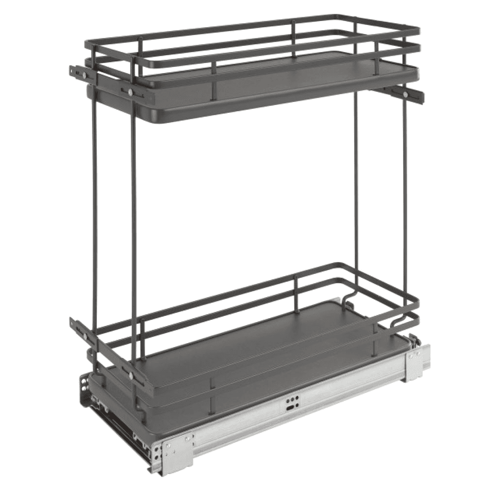 10-1/2" 2-Shelf Pullout Organizer with Soft-Closing, Orion Gray - Main Image